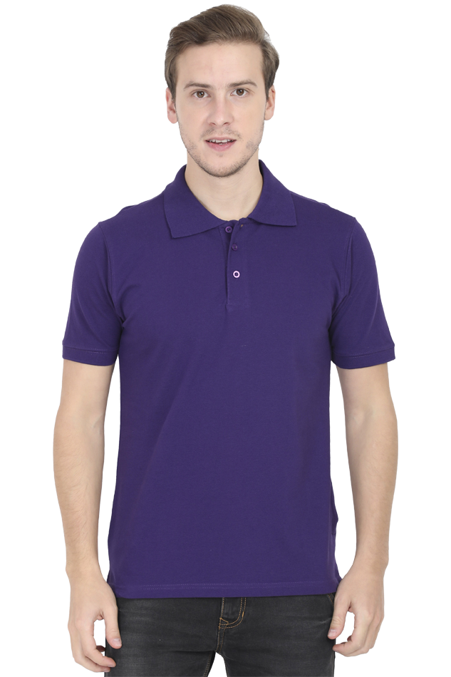 Solid Purple Polo Shirts: Half-Sleeve Elegance for Every Occasion