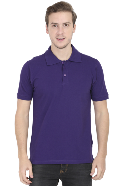 Solid Purple Polo Shirts: Half-Sleeve Elegance for Every Occasion