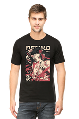 Stylish Demon Anime Nezuko Half Sleeve Classic T-Shirt - Perfect Gift for Anime Lovers
