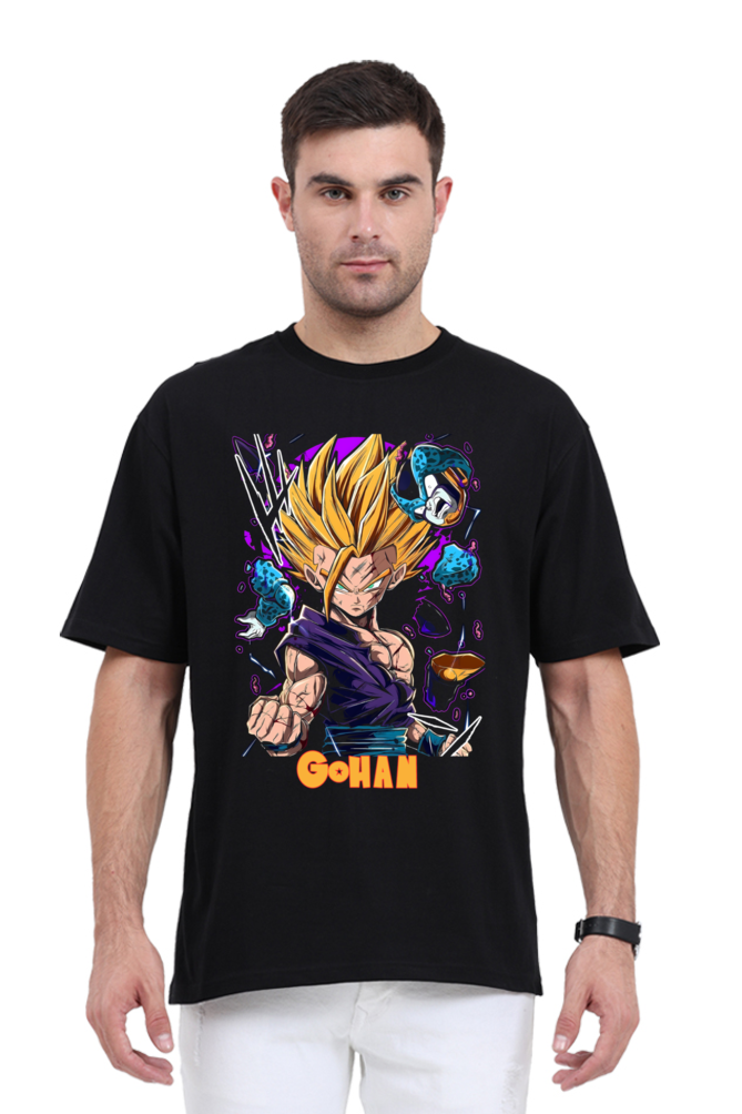 Gohan vs Cell Junior: Epic DBZ Oversized T-Shirt Showdown