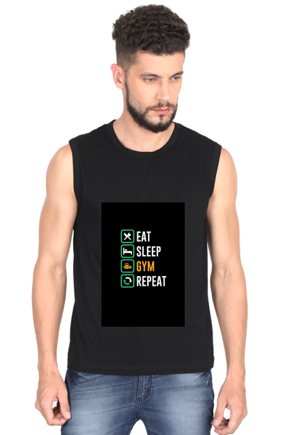 Eat Sleep Gym Repeat Gym Tank Top