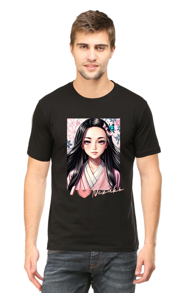 Nezuko Demon Slayer Female Round Neck Half Sleeve Classic