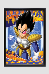 Premium Vegeta Scout A3 Framed Poster: A Must-Have Anime Wall Decor