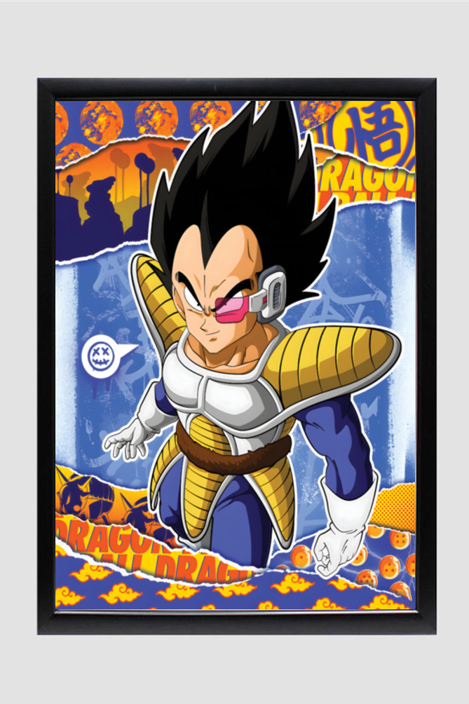 Premium Vegeta Scout A3 Framed Poster: A Must-Have Anime Wall Decor