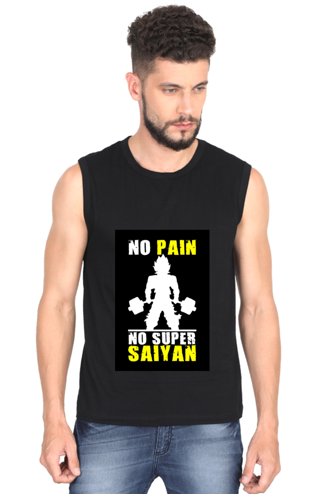 No Pain No Super Saiyan Goku Workout Tank Top
