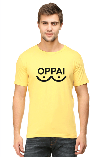 Oppai Trendy Half Sleeve Unisex Tshirt